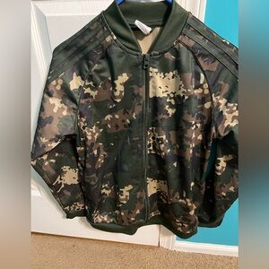 Adidas boys camo track jacket
